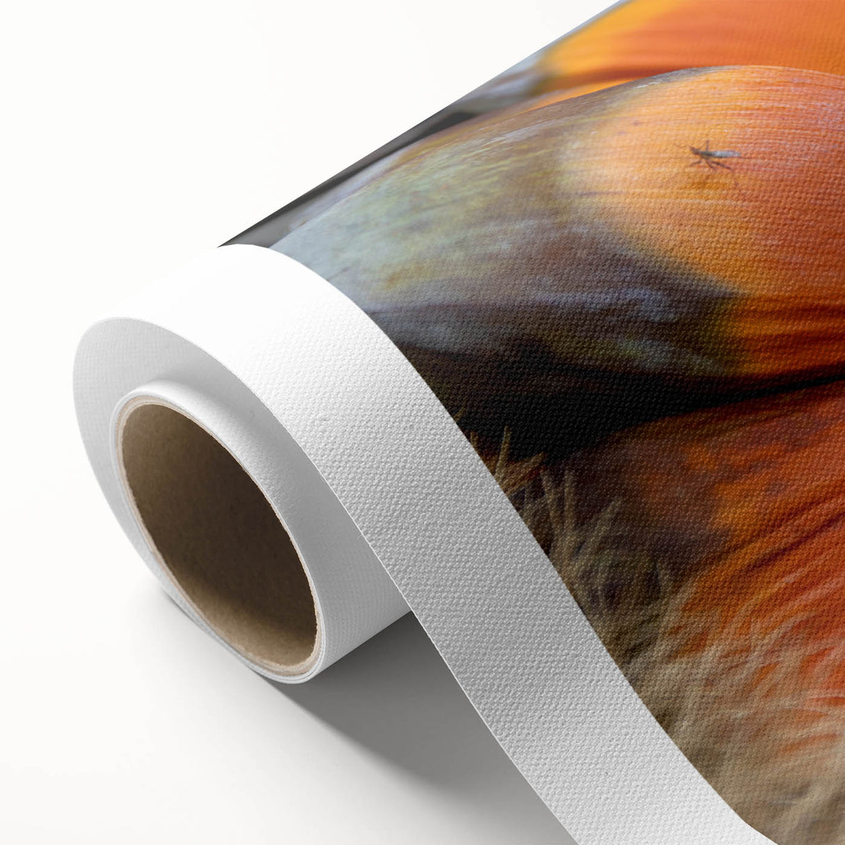 Art deco poster of Seychelles scenery on rolled canvas, featuring pastel shades, ideal for nursery wall art.