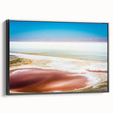 Black and white landscape art painting of Tunisia on framed canvas, suitable for bedroom wall decor.