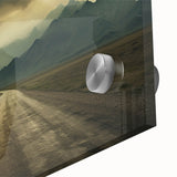 Large abstract wall art featuring mid-century modernist style, vibrant hues in an acrylic print, ideal for dining room art.