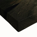 Large art of a black and white landscape painting on stretched canvas, featuring a serene Azerbaijani scenery.