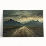 Large black and white stretched canvas of Asian scenery, ideal for kitchen wall art or bedroom decor.