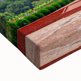 Large art featuring a black and white landscape painting of Bangladesh on stretched canvas, ideal for bedroom wall art.