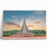 Black and white stretched canvas of Asian landscape, ideal for kitchen wall art or bedroom decor.