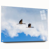 Acrylic print of a large abstract depiction of Bhutan scenery, in muted earth tones, ideal for bedroom or dining room decor.