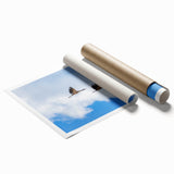 Extra large rolled print of Bhutan scenery with floral elements in soft colors, ideal for classy bathroom wall art.