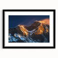Extra large framed wall art depicting an abstract, colorful scene of Tibet with textured details.