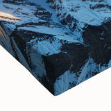 Black and white landscape art painting of Tibetan scenery on stretched canvas, ideal for bedroom wall decor.