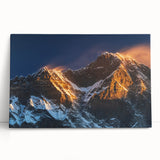 Black and white stretched canvas featuring a serene Tibetan landscape, ideal for kitchen wall art or bedroom ambiance.