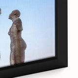 Extra large black wall art featuring a textured, colorful abstract design on a framed canvas, ideal for living room decor.