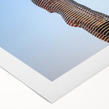 Art deco poster featuring a stylized Georgia landscape in muted earth tones on rolled canvas, suitable for dining room decor.