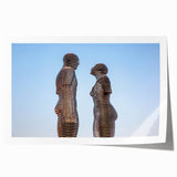 Extra large rolled print of a Georgian Asian landscape with muted earth tones, ideal for art wall dining room.