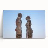 Black and white stretched canvas of Asian scenery, ideal for kitchen wall art or bedroom ambiance.