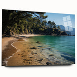 Large abstract wall art of Hong Kong skyline in muted gray on acrylic glass, ideal for bedroom or dining room decor.