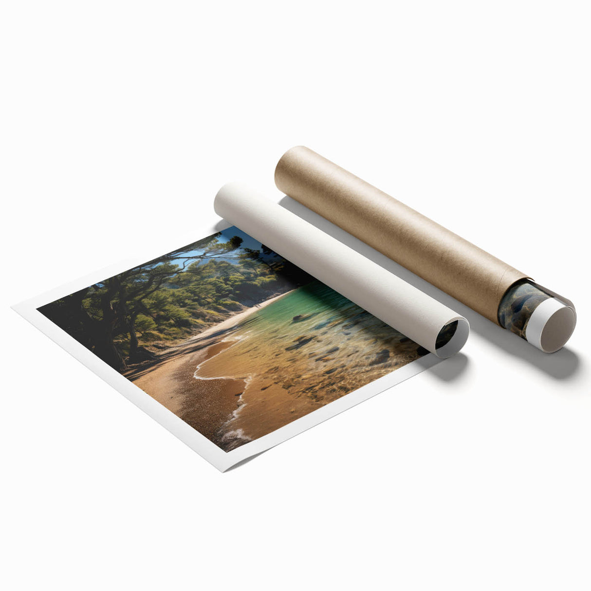 Extra large rolled print of Hong Kong skyline with vibrant twilight hues, ideal for classy bathroom wall art.