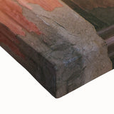 Large art of a black and white landscape painting depicting a serene Indian scenery on stretched canvas.