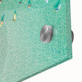 Large abstract wall art depicting a Malaysian landscape in muted earth tones on acrylic glass.