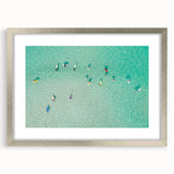 Textured abstract art print of a Malaysian landscape in muted earth tones on a framed canvas, suitable for bedroom decor.