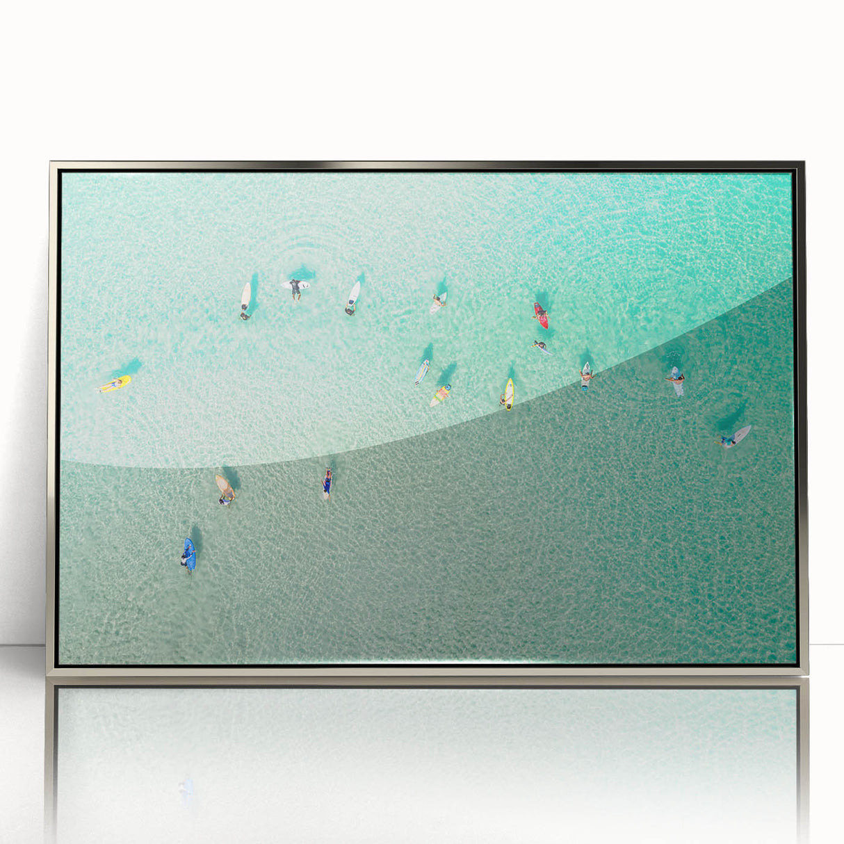 Mid-century modernist art depicting a Malaysian landscape in muted earth tones on a framed acrylic panel.
