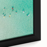 Extra large black wall art featuring a textured Malaysian landscape in vibrant colors on framed canvas.