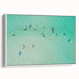 Vintage poster art of a Malaysian landscape in vibrant colors on a large framed canvas, ideal for living room decor.