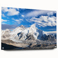 Acrylic print of a large abstract depiction of a Nepalese landscape, ideal for bedroom or dining room decor.