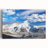Black and white photograph of a Nepalese landscape on a large stretched canvas, suitable for kitchen art.