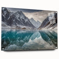 Large abstract wall art depicting a serene Pakistani landscape on acrylic glass, suitable for bedroom or dining room decor.