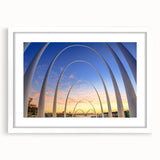 Extra large wall art featuring an abstract depiction of Perth.