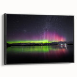 Black and white landscape art painting of Tasmania on framed canvas, ideal for bedroom wall decor.