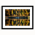 Extra large framed abstract art print featuring a colorful, textured depiction of Manitoba scenery.