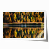 Extra large rolled print of a scenic Manitoba landscape, featuring vibrant green and blue tones.