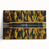 Black and white stretched canvas of Manitoba scenery, ideal for kitchen wall art or bedroom ambiance.