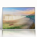 Acrylic print of Ontario, Canada scenery in art deco style, ideal for nursery wall art.