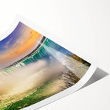 Extra large wall art featuring line art flowers in neutral tones on a rolled print, ideal for large living room decor.