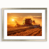 Textured abstract art print depicting Saskatchewan scenery in earthy tones on a framed canvas, ideal for bedroom art.