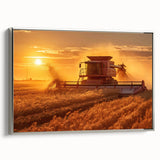 Landscape art painting of Saskatchewan scenery on a framed canvas with muted earth tones, ideal for living room decor.