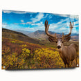 Acrylic glass print of a Yukon, Canada landscape with subdued earth tones, ideal for bedroom or dining room decor.