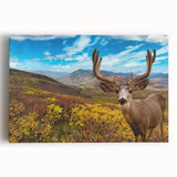 Black and white photograph of Yukon scenery on large stretched canvas, ideal for kitchen wall art.