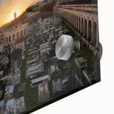 Large abstract wall art featuring a vibrant Caribbean scenery on acrylic glass, ideal for dining room decor.