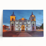 Black and white photograph of Central America’s Panama scenery on a large stretched canvas, ideal for kitchen wall art.