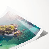 Extra large wall art featuring line art flowers in subtle earth tones on a rolled print.