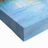 Black and white landscape painting of Austrian scenery on large stretched canvas, suitable for bedroom decor.