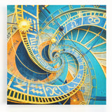 Black and white stretched canvas of Prague scenery, ideal for kitchen wall art or bedroom ambiance.