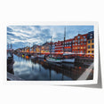 Extra large rolled print depicting a serene Danish landscape, ideal for art wall dining room decor.