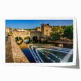 Extra large rolled print of Bath, England with vibrant floral accents, ideal for art wall dining room.