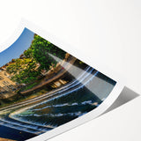 Extra large wall art depicting line art flowers in black on a white background, ideal for large living room decor.