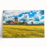 Large black and white stretched canvas featuring a scenic view of Estonia, ideal for kitchen wall art.