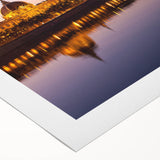 Art deco poster of Lyon featuring muted earth tones on rolled canvas, suited for dining room wall art.