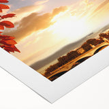 Art deco poster of Parisian scenery in muted earth tones on rolled canvas, suitable for dining room wall art.