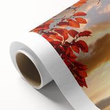 Art Deco poster of Paris skyline in muted gold and navy, rolled canvas, ideal for nursery wall art or dining room.